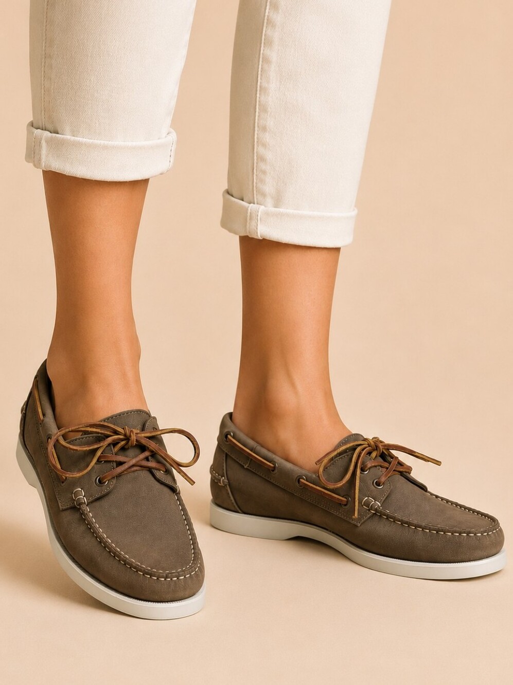Velasca Brown Nubuck Leather Boat Shoes Unisex Italy EU 40 7M/9W EUC $410 S4236